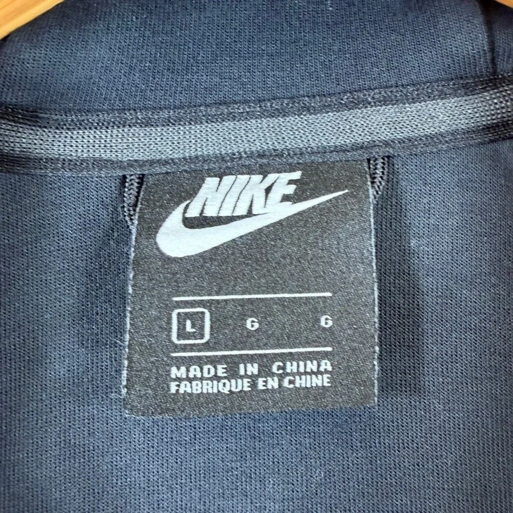 Nike Sportswear Kids Tech Fleece Full Zip Hoodie Black Sz Large AR4020-010